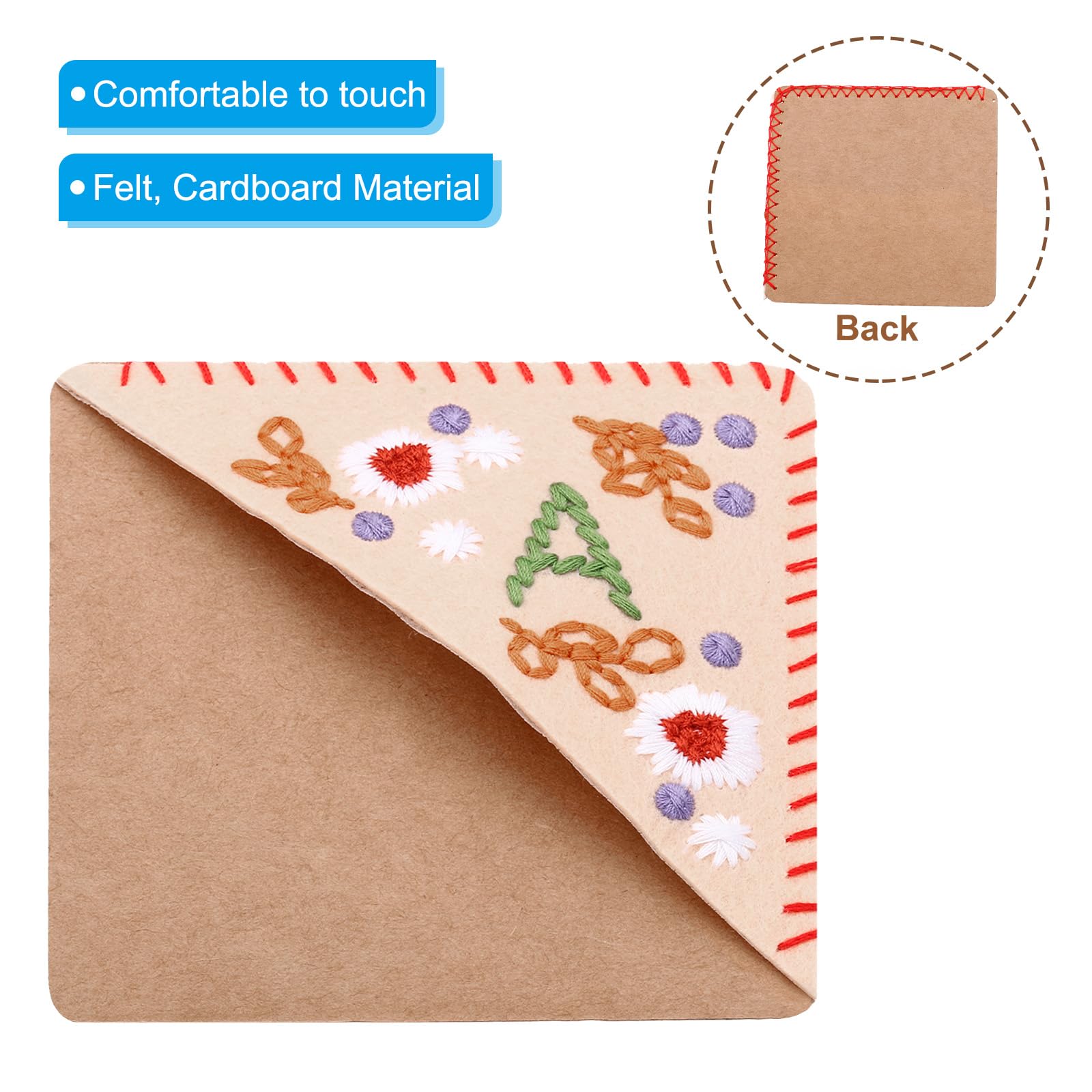 PATIKIL Personalized Embroidered Corner Bookmark - Image 3