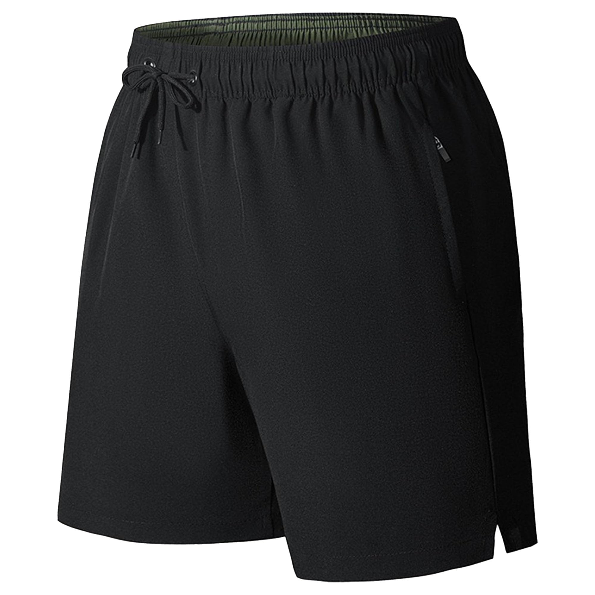 Maiyifu-GJ Mens Workout Athletic Shorts Lightweight Bodybuilding Training Shorts Elastic Waistband Casual Running Short Pants
