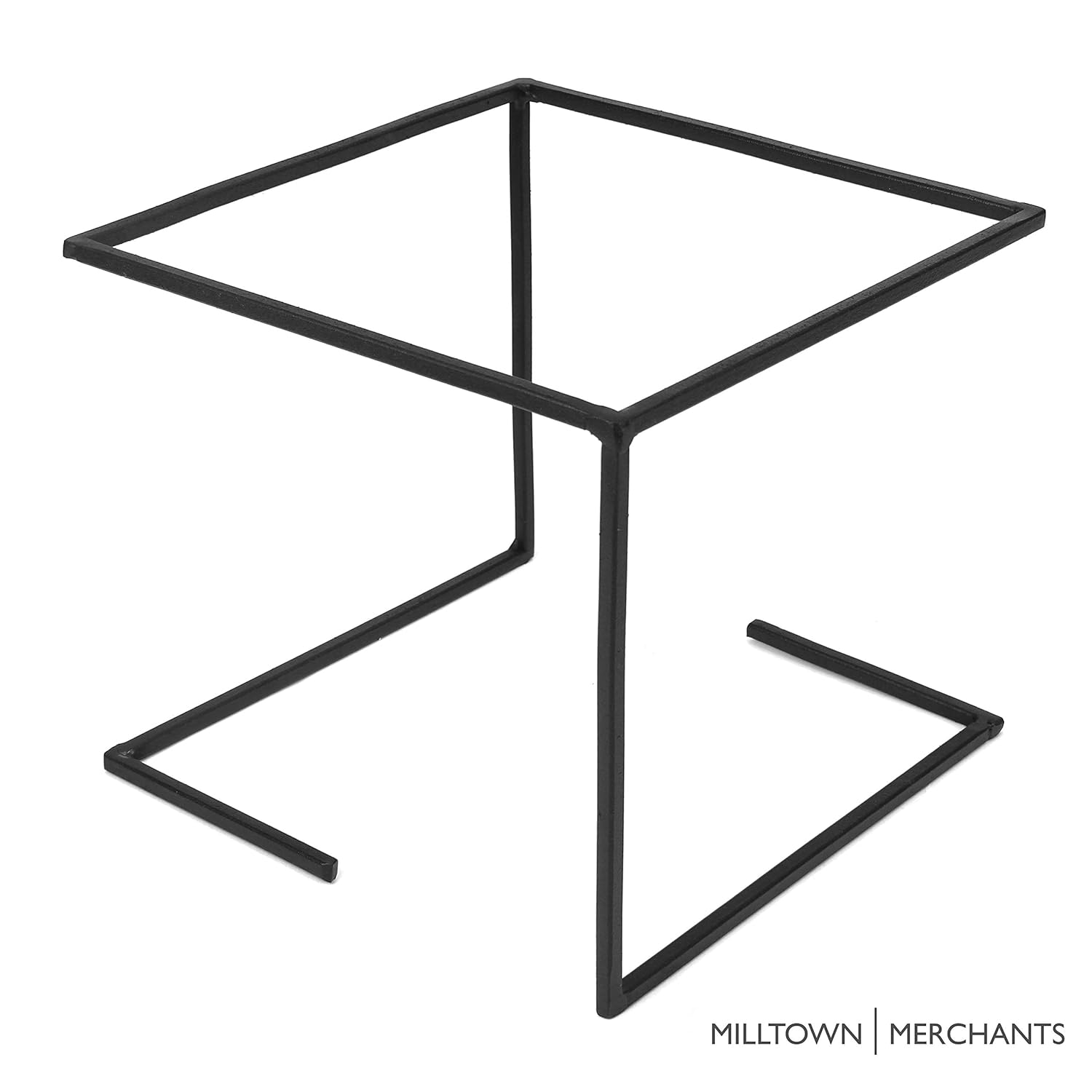 Milltown Merchants Metal Pizza Stand - Pizza Pan Risers - Tabletop Tray Holder for Pizzas, Platters, and Dishes (2 Pack)