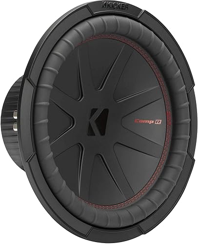 KICKER Subwoofer CompR 48CWR122 de 12", DVC, 2 ohmios