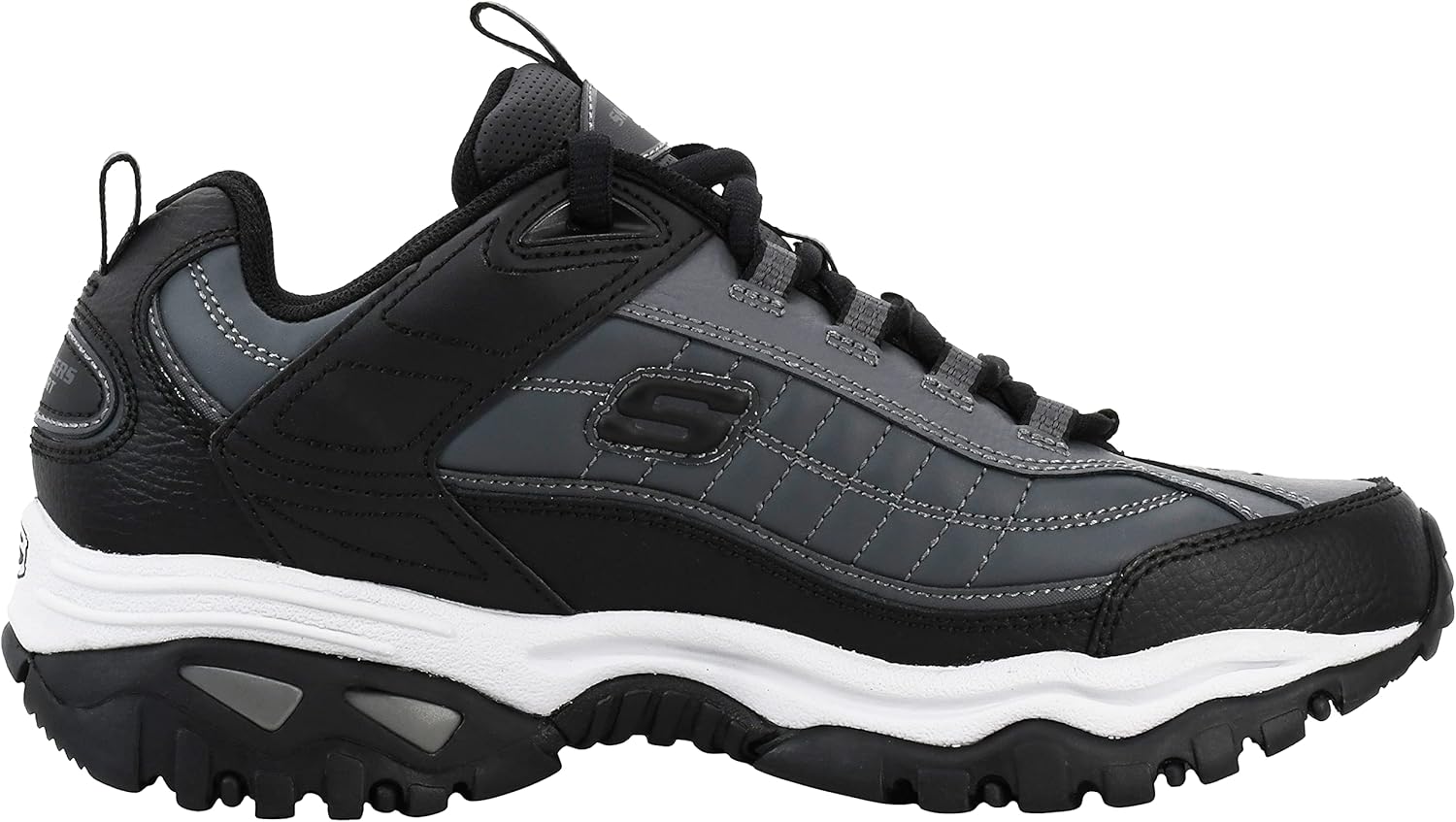 Skechers Energy Afterburn Downforce MNS mens SHOES 39.5 EU X-Wide Black/Grey