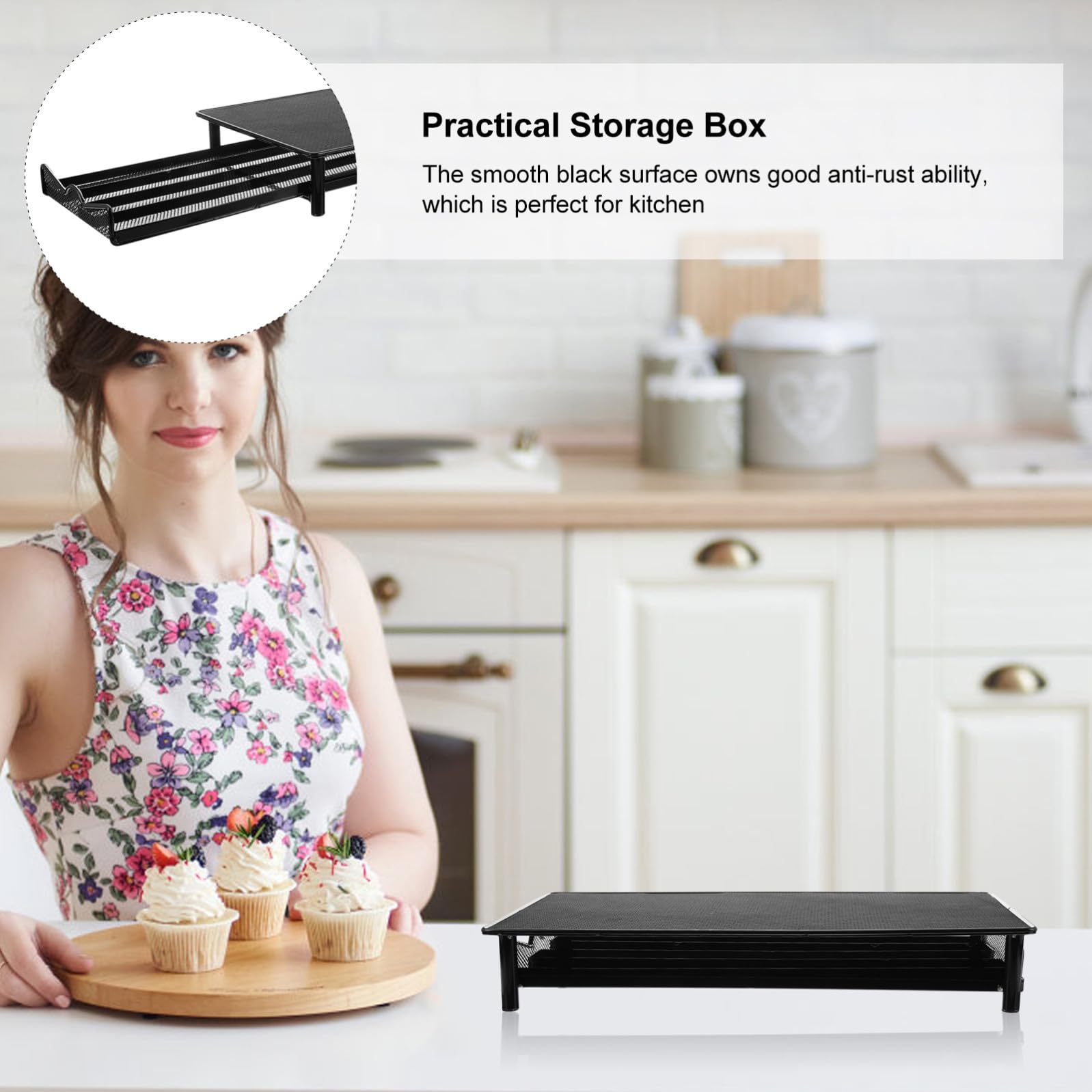 Caja de Metal para Guardar Cápsulas de Café Capacidad para 40 Unidades, Diseño Portátil y Práctico para Cocina o Escritorio