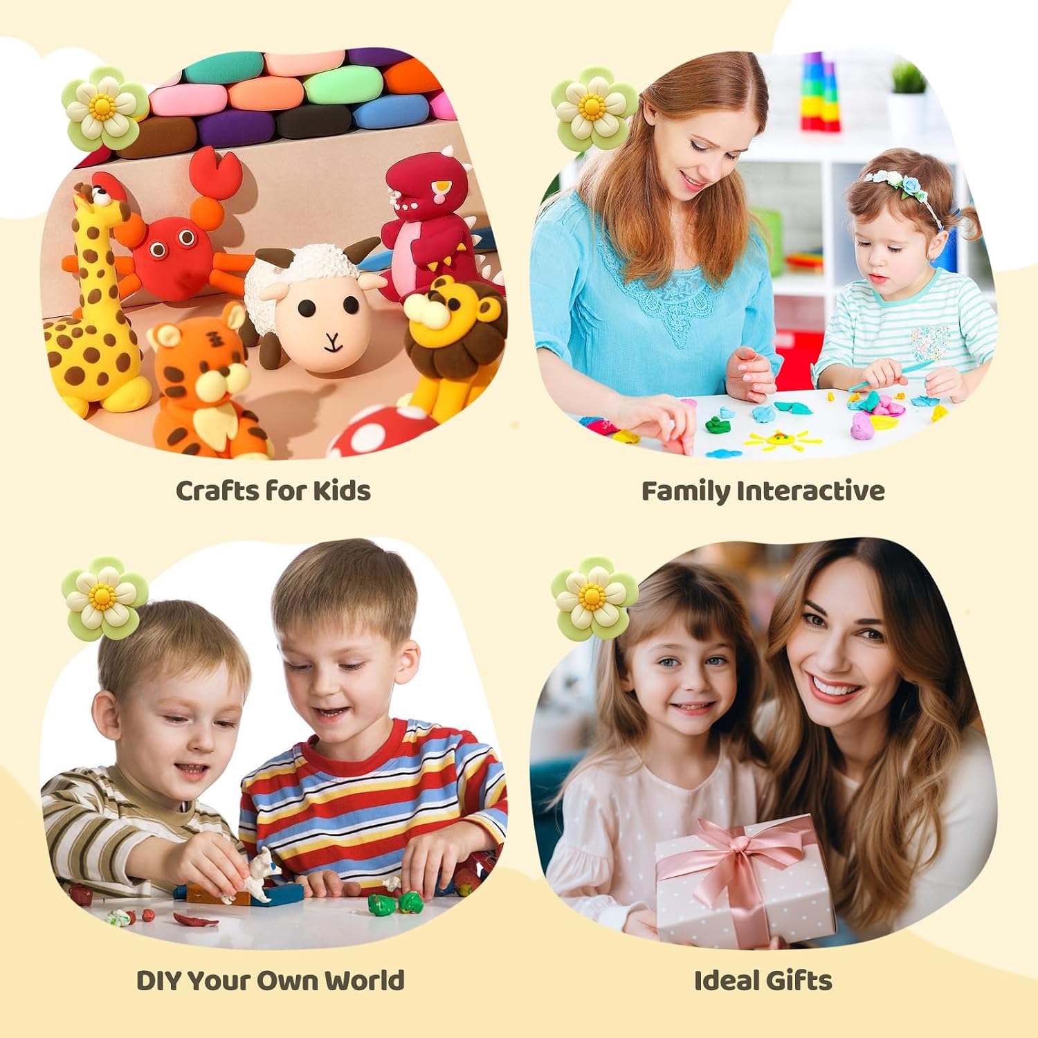 HANSILK Wooden Canvas Panels Wooden Panels Art Wood Boards for DIY Painting Crafts Christmas Supplies DIY Home Décor, Family Bonding Activity, Creative Holiday Gifts