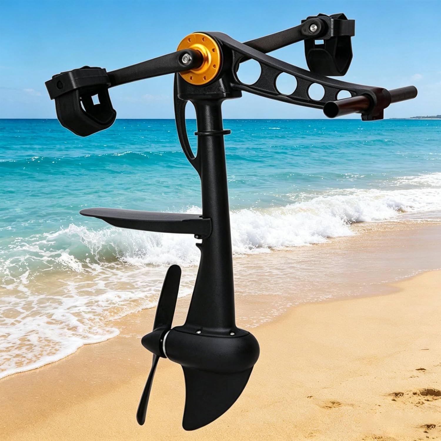 MANYOUYOU Foot Operated Kayak, Kayak Pedal Drive Kit, Kayak Foot Pedals, Pedal Drive, 10:1 Gear Ratio 5-8 Km/H Speed, 200kg Max Load, Reversible Control for Sup Surfboard Kayak