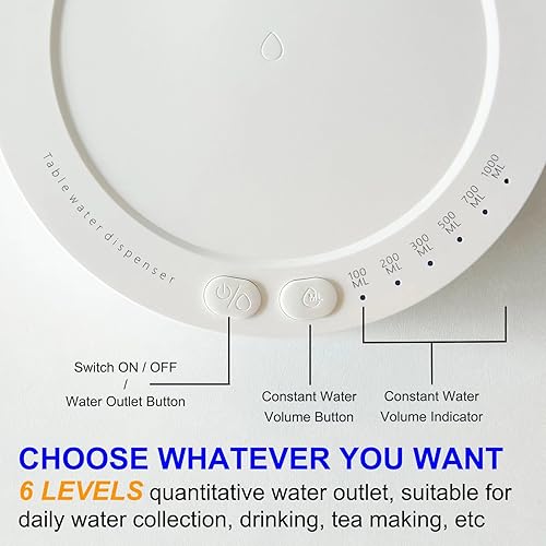 Miniatura 2 de es- Dispensador de botellas de agua, bomba automática portátil para botellas universales de 5 galones, dispensador de agua para encimera, hogar,