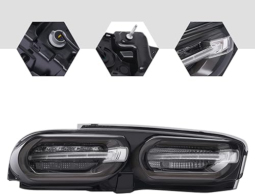 Miniatura 10 de LYNICESHOP Luces traseras LED de freno para Chevy Camaro 2019 2020 2021, luz trasera LED, lente transparente, luces traseras LED, montaje trasero