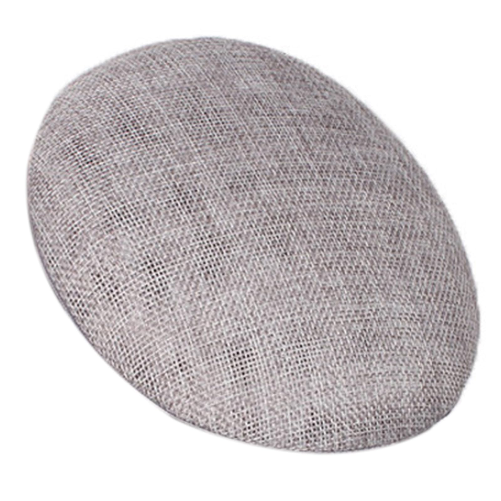oringnat 15cm Sinamay Hat Fascinators Hat Base for Women Millinery Accessories Cocktail Teaparty Headpieces Round Hat Base