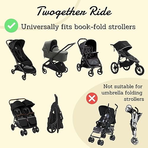 Miniatura 7 de Accesorio de asiento de hamaca para cochecito para niños pequeños, accesorio de cochecito de segundo asiento, portátil, seguro y cómodo