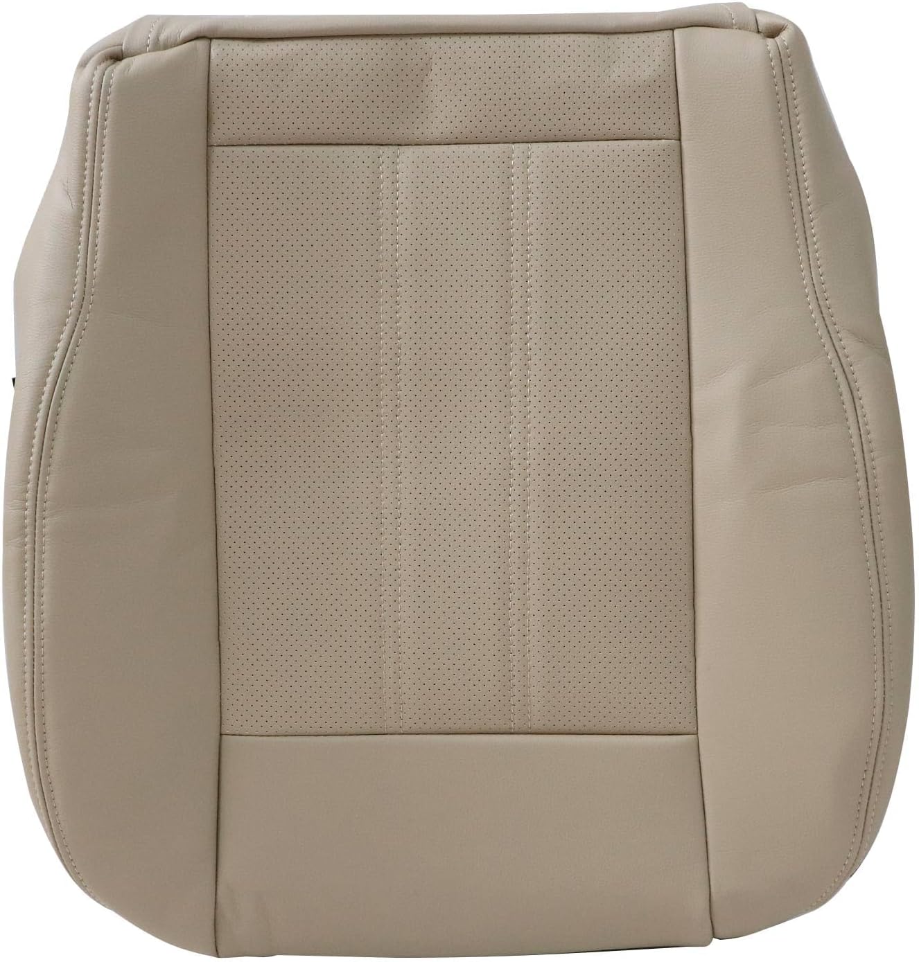 NLQR Front Driver or Passenger Side Bottom Replacement Seat Cover Microfiber Leather Tan Compatible with Chrysler Town & Country 2011 2012 2013 2014 2015 2016