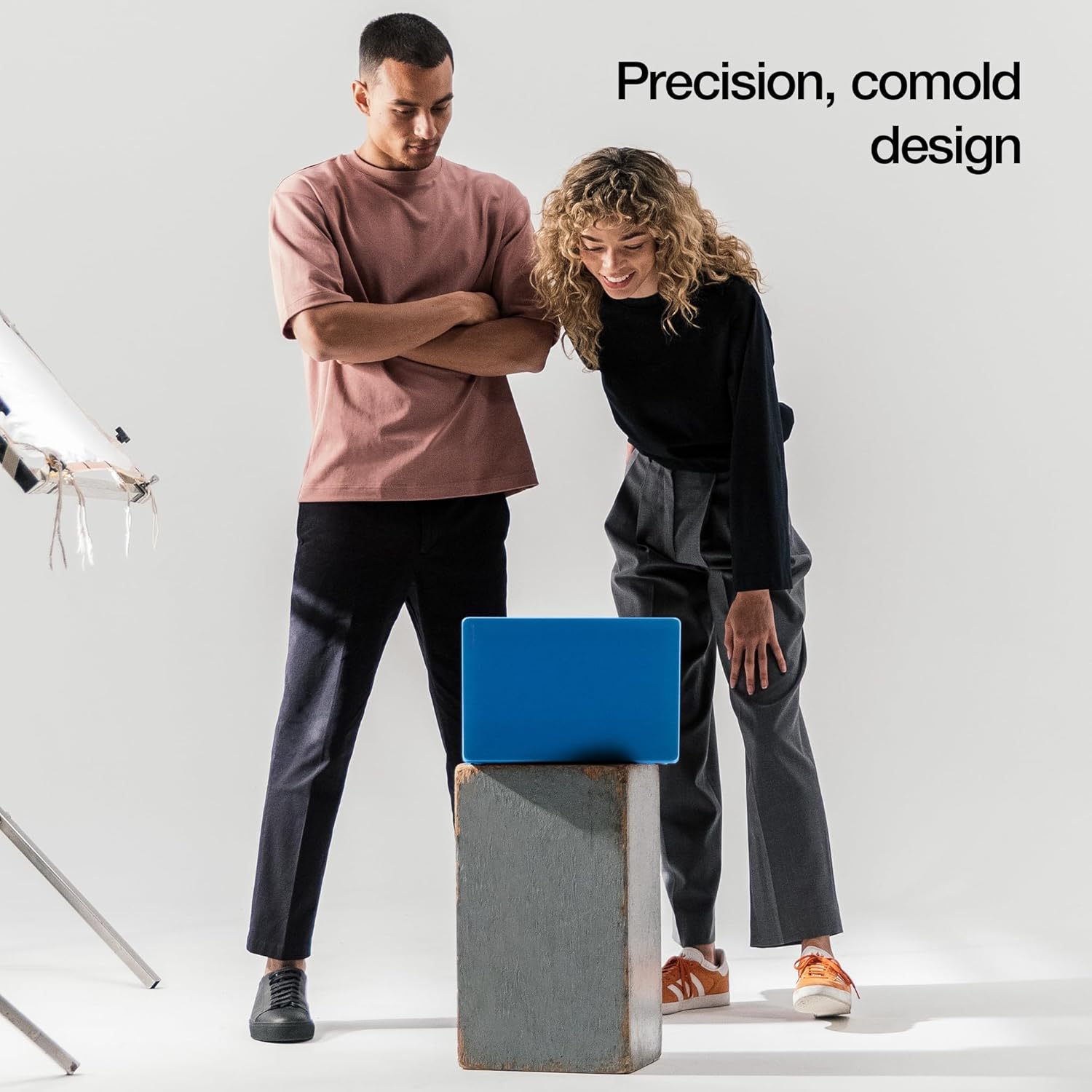 Incase Textured Hardshell D3 Horizontal Brush - MacBook Air 13 inch Case - 2022, 2021, 2020, 2019, 2018, M1 - MacBook Case, Laptop Cover, Protective Hard Shell, Scratch Resistant - Boutique Blue - Image 5