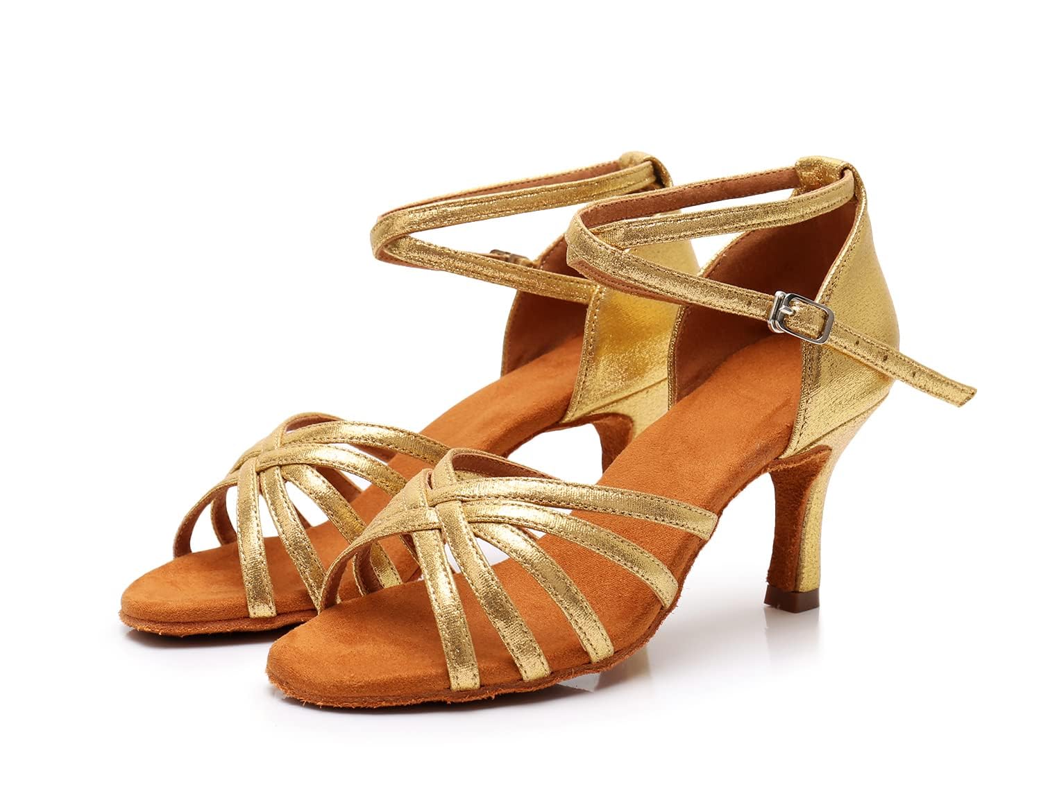 Rosefinch Zapatos de Danza Latina para Mujer Negro Profesional Zapatos de Baile de salón de Fiesta de Salsa de Baile práctica de Rendimiento Zapatos tamaño — view 34
