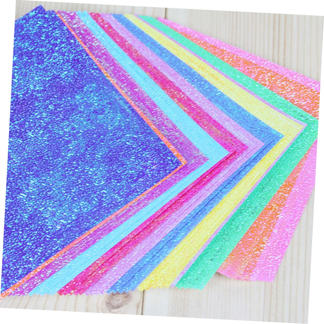 100 Stück Pearlescent Origami Papier Schimmerndes DIY Bastelpapier für Karten Scrapbooking Faltpapier Buntes Stabiles Handmade Papier für Kreative Kunstprojekte Zufällige Farbe