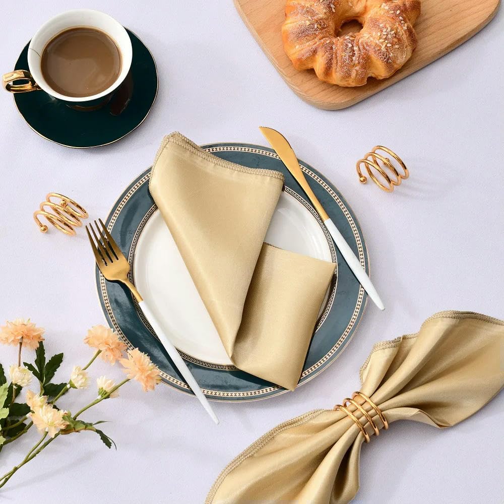 50 tovaglioli da tavola in raso, 30 x 30 cm, fazzoletti, lavabili, per matrimoni, compleanni, banchetti, decorazioni