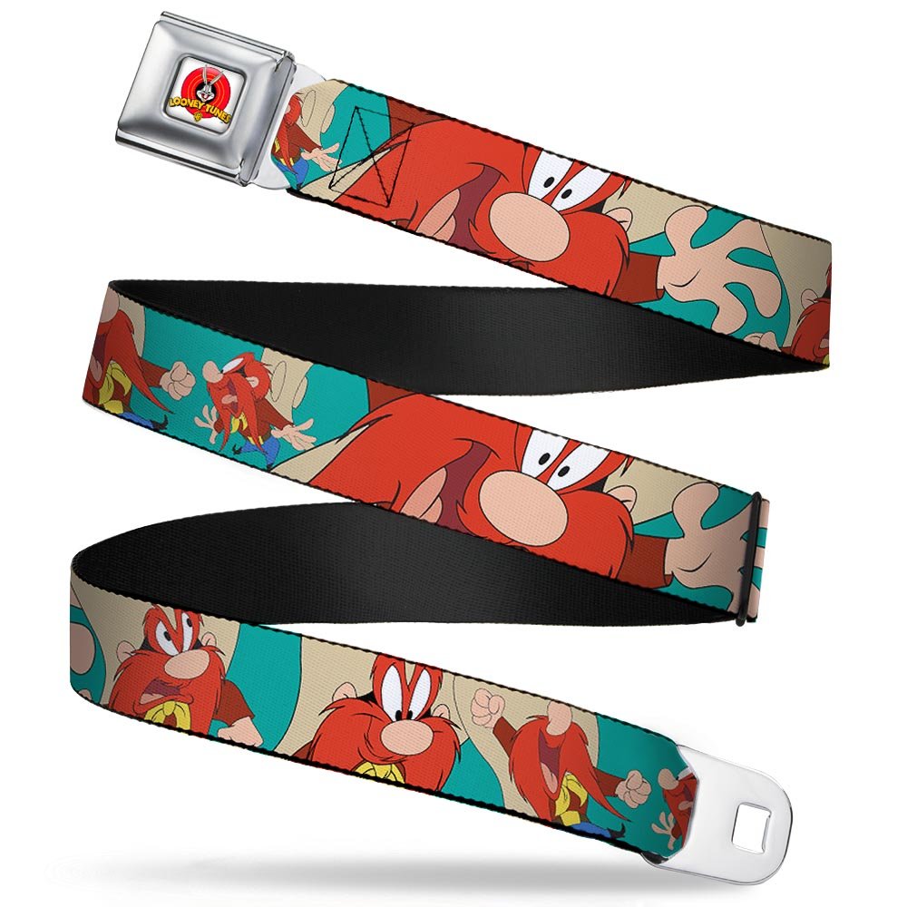 Buckle-Down Belt's Seatbelt Yosemite Sam Kids, Multicolor, 1.0" Wide-20-36 Inches in Length