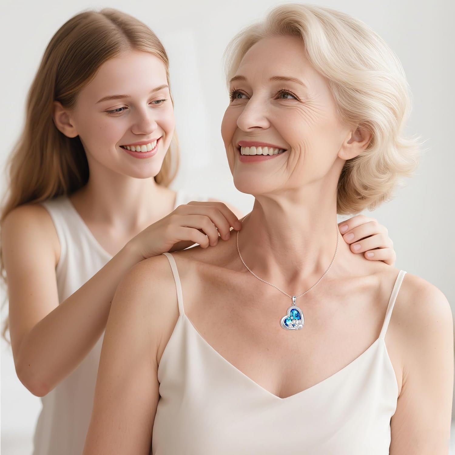 Elephant Necklace S925 Sterling Silver Heart Pendant Animals Jewelry Gifts for Men Women - Image 5