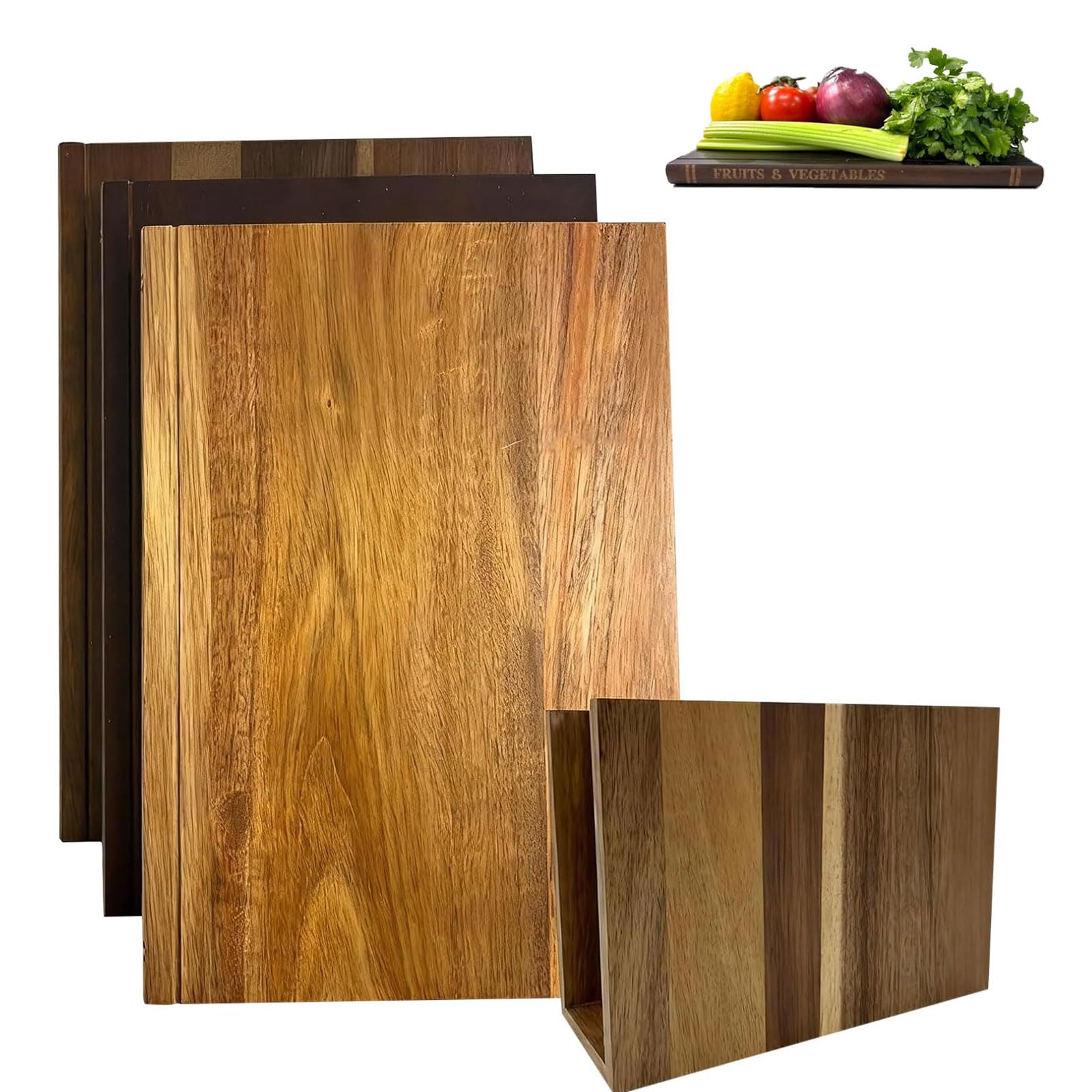 Planche à découper en bois d'acacia pour éviter les glissements