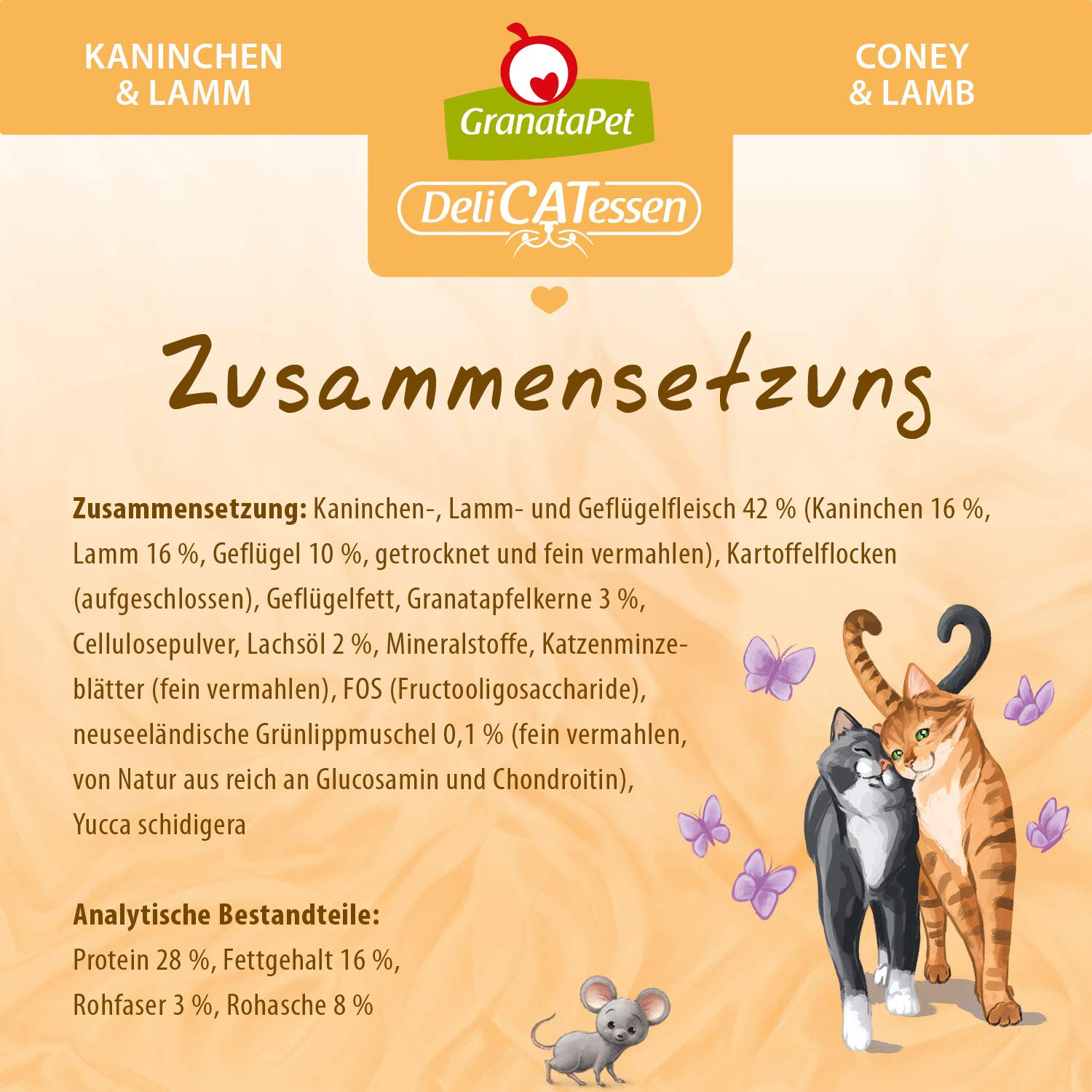 GranataPet DeliCatessen Kaninchen & Lamm Trockenfutter fr Katzen