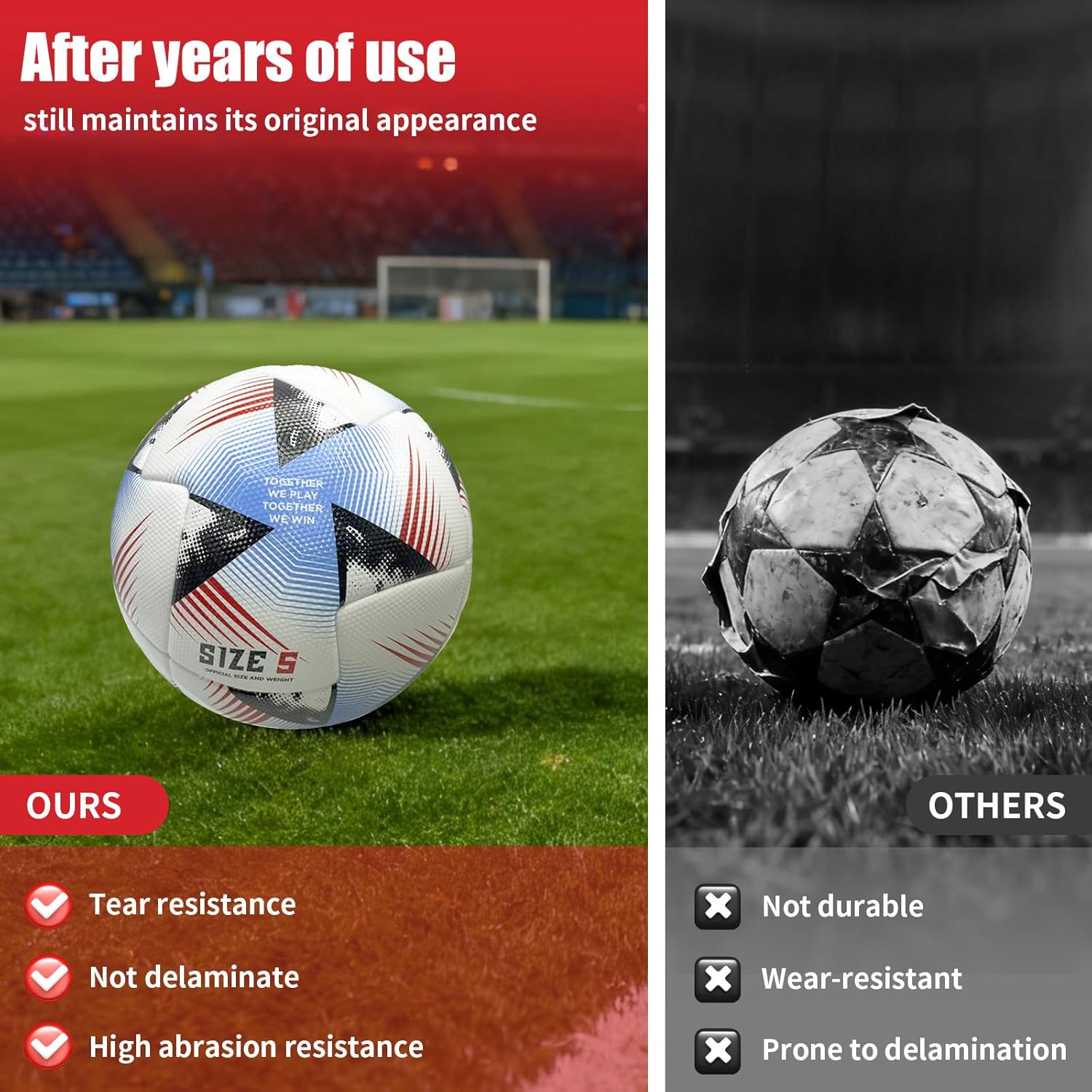Aurora Series Soccerball Size 5 High-end Ball for Soccer Players Official Match Ball Level Quality