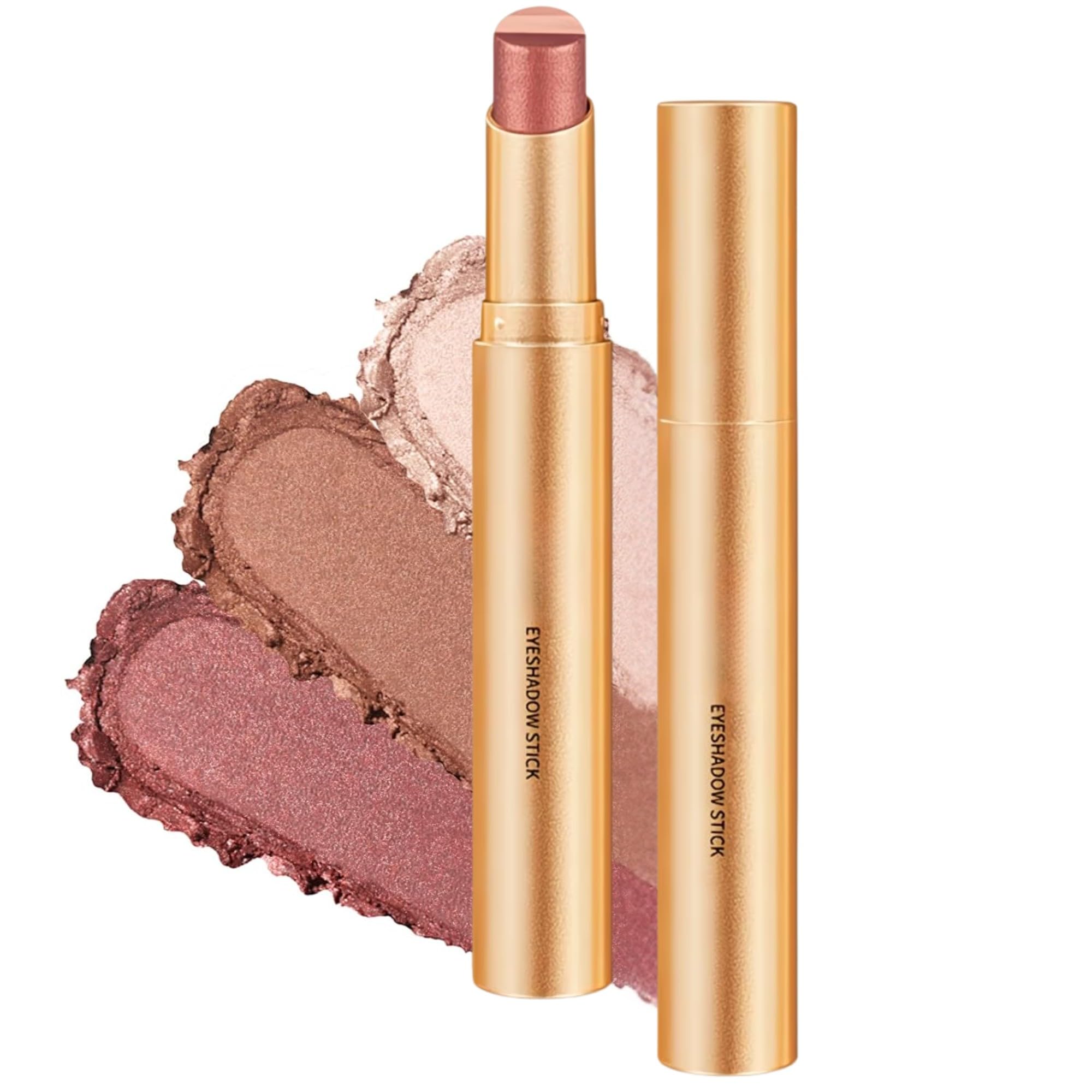 BONSOW Three Color Gradient Eyeshadow Stick Matte Shimmer Waterproof Smudge Proof Long-Lasting Crease-Proof & Easy to Apply, 3 in 1 Glitter Eye Shadow Pen Set, Suitable for Daily Makeup Touch-Up (Shade #04 Thin Flash Rose)-image-23