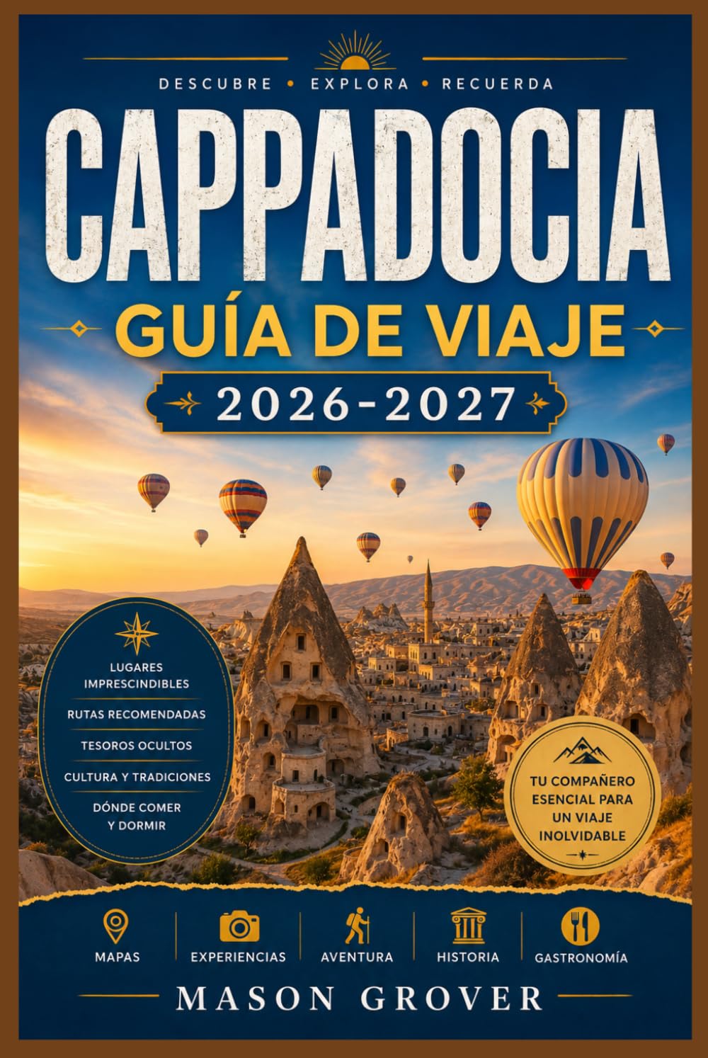 CAPADOCIA GUÍA DE VIAJE 2026-2027: Tu guía completa para descubrir chimeneas de hadas, globos aerostáticos, ciudades subterráneas y hoteles cueva en los paisajes más emblemáticos de Turquía.