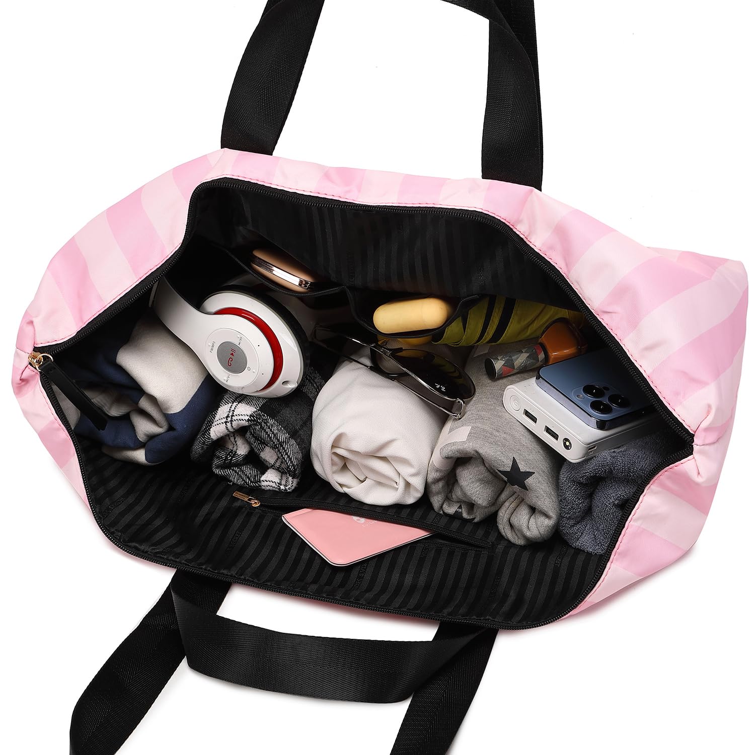 Victorias Secret Bolsas Tote Grande Bolsa de playa impermeable con cremallera Bolso de hombro Shopper