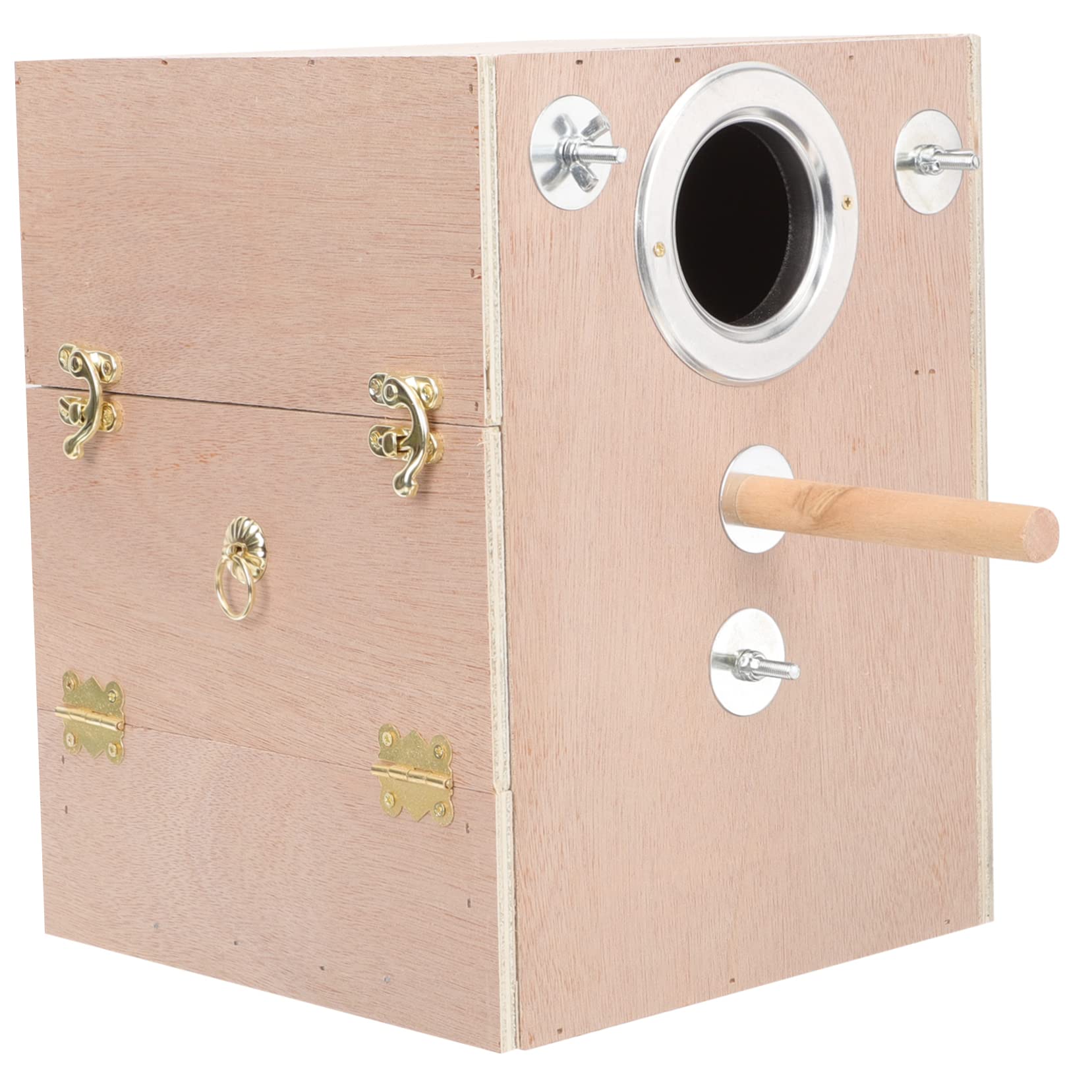 Kisangel Caja De Nidos De Pájaros Jaulas Ventana De Casa De Pájaros De Madera Casas De Pájaros Ver Casa Nido De Jardín Nido De Periquito De Madera Juguetes De Pájaros