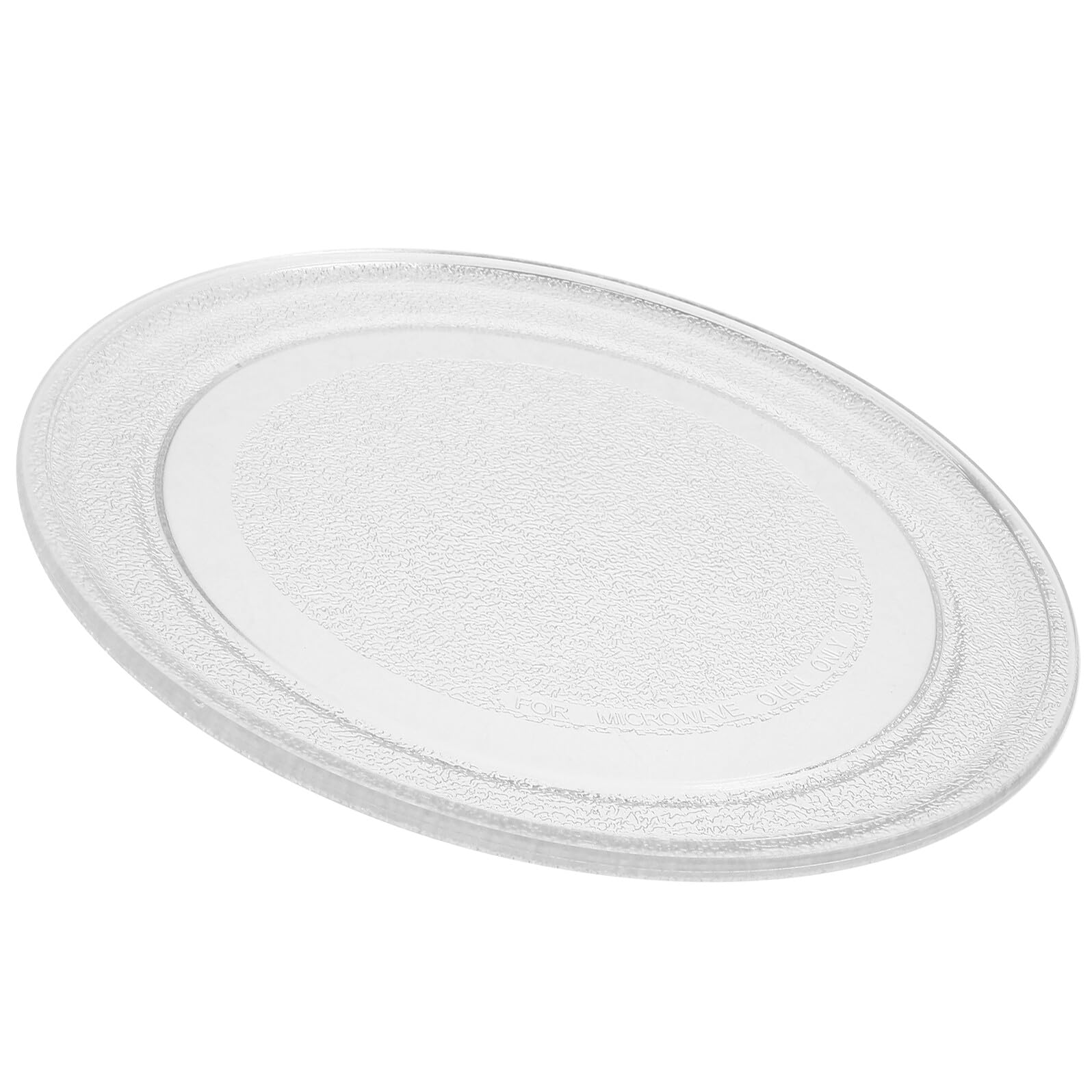 Gatuida Plato Giratorio Fácil de Limpiar para Microondas de Vidrio de 24.5 Cm y Sencillo de Instalar Blanco para Uso en Horno Microondas