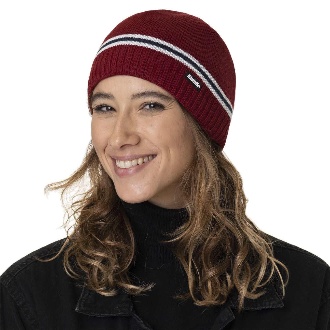 Eisbär Mütze Herren & Damen Sorrak Ski Austria Blau - Merino Wintermütze Unisex mit Fleece schützt vor Kälte und Wind - Strickmütze atmungsaktiv thermoregulierend Wintermütze warm Skimütze Haube