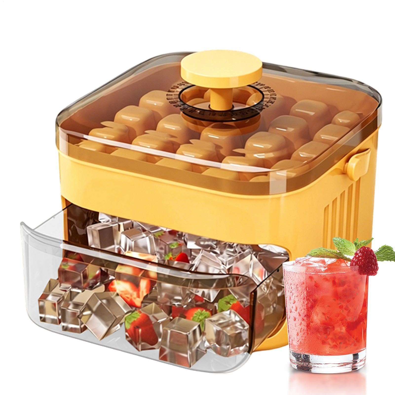 Ice Maker with Easy Press Lid,15x9.5cm Easy Press Ice Maker,