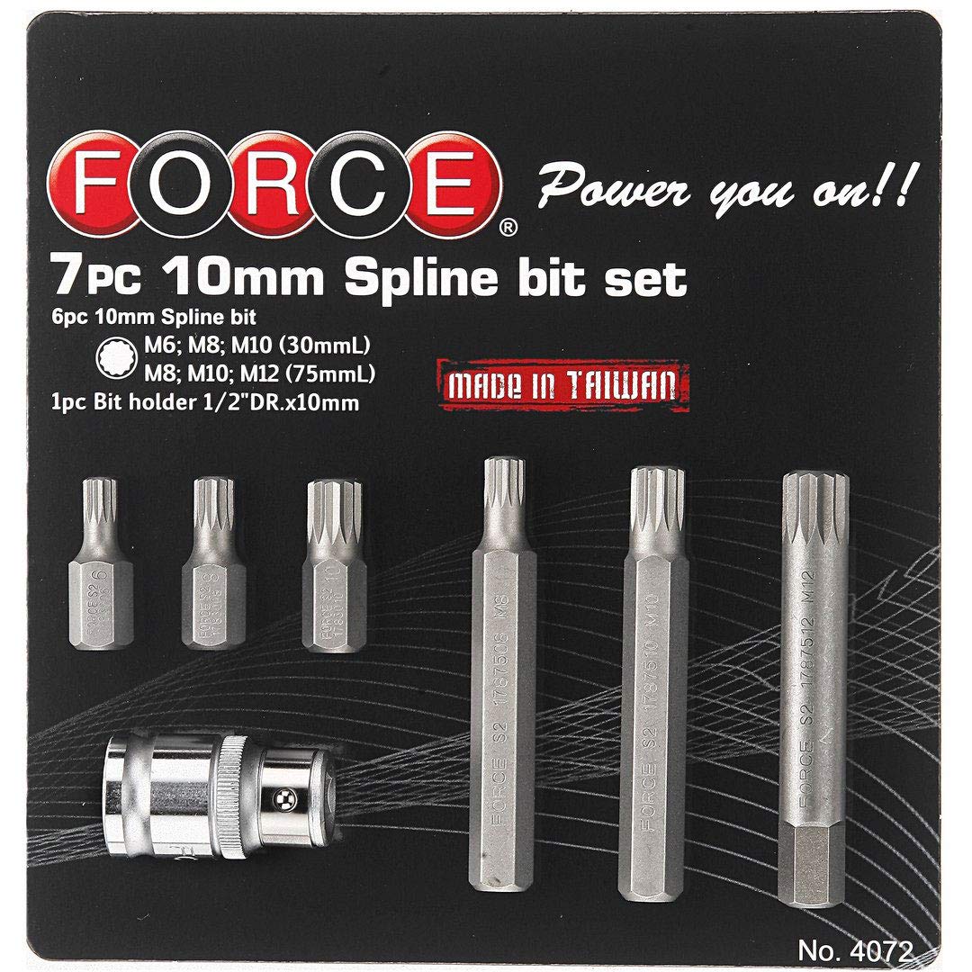 OC-​PRO Embouts XZN M6 - M8 Courts (30 mm), M8 - M10 - M12 Longs (75 mm) 6 Pans Conducteur de 10 mm