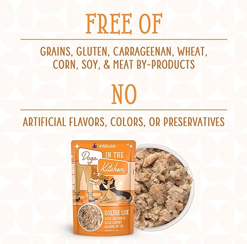 Miniatura 6 de Latas y bolsas de alimentos húmedos sin granos "Dogs in the Kitchen" de Weruva, Anaranjado