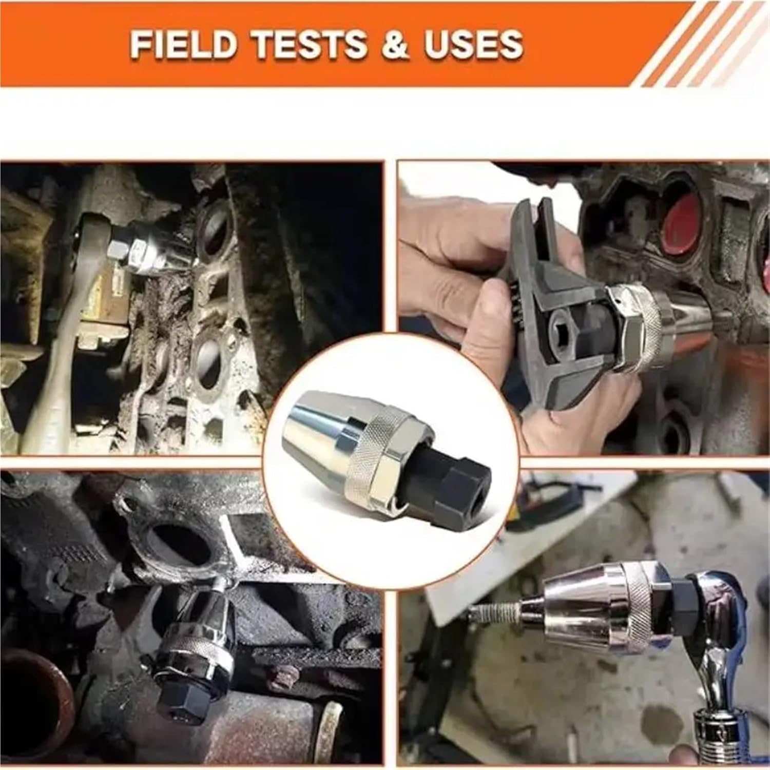 3/8" Damaged Bolt and Stud Extractor Tool 3 Jaws Bolt Extractor Screw Helper Stud Remover Auto Repair Tools