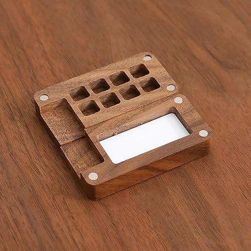 Miniatura 8 de Exasinine Mini paleta de acuarela de viaje, paleta de acuarela de madera, caja de paleta con clip para dibujo, regalo de arte, regalos de fiesta,
