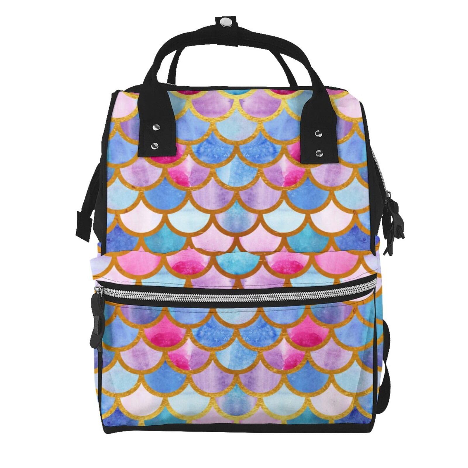 Sac à dos pour ordinateur portable sirène multicolore fini le mal de dos en voyage - 7