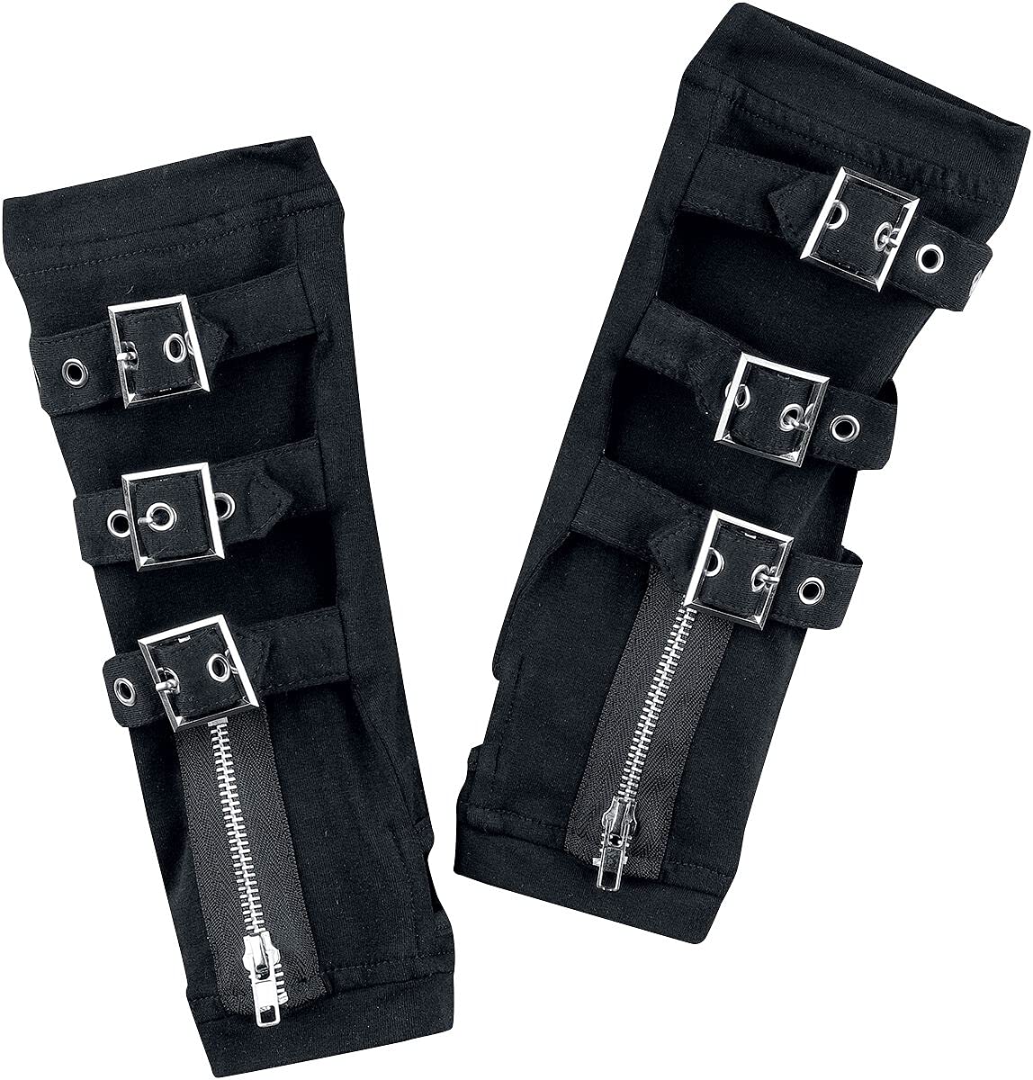 Poizen Industries Omega Womens Arm Warmers Black Basics Gothic