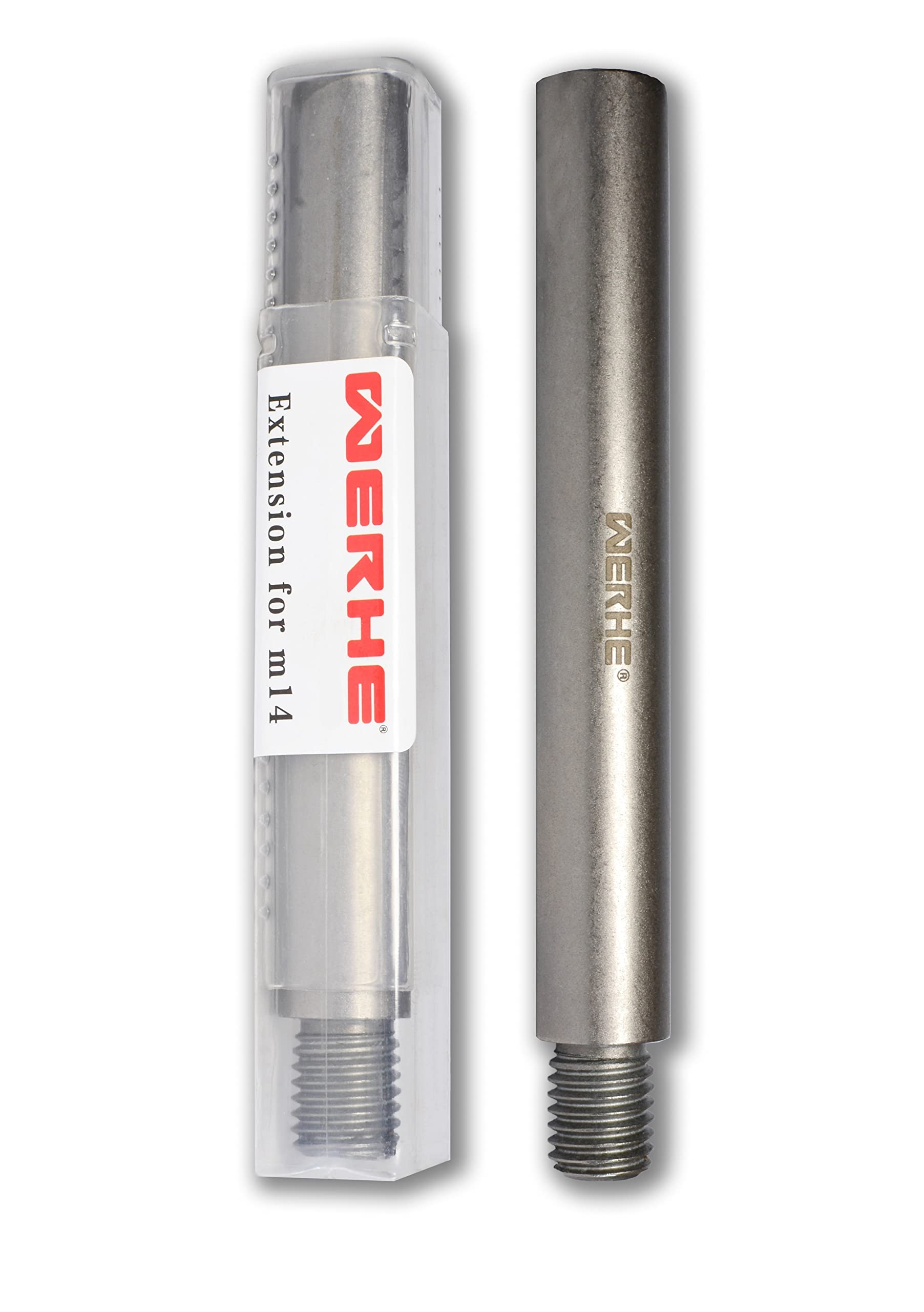 WERHE® M14 Extension, 120mm Long, Rotation Extension Shaft for Angle Grinder, Extension Rod for Agitator