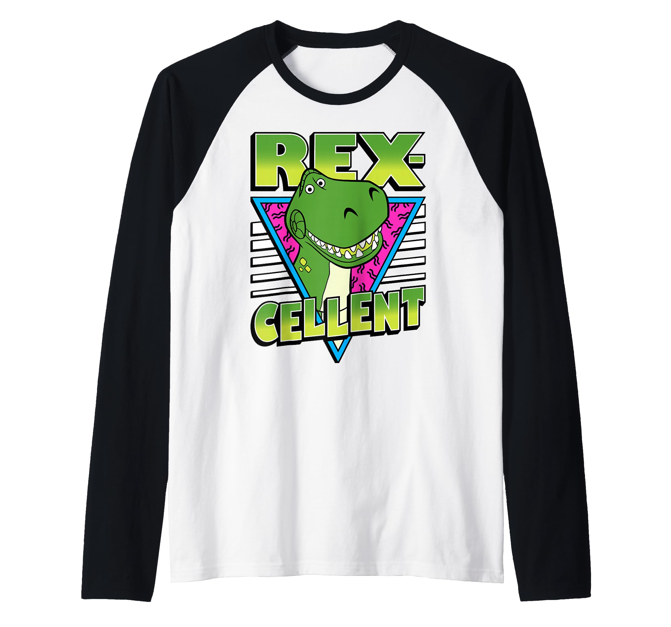 Disney Pixar Toy Story 4 Retro REX-Cellent Portrait Raglan Baseball Tee