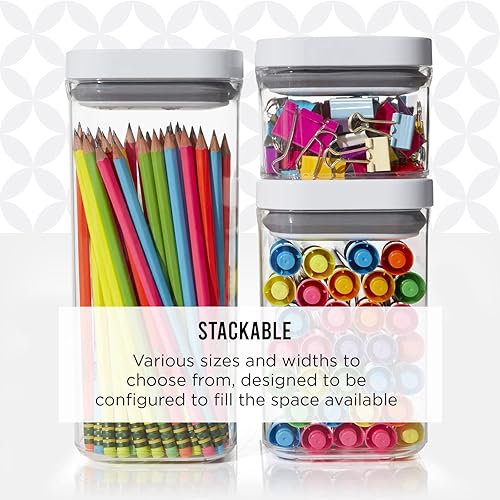 Vista 44 de Copco Contenedor de almacenamiento de alimentos y organización con tapa hermética, 2.74 cuartos de galón, transparente