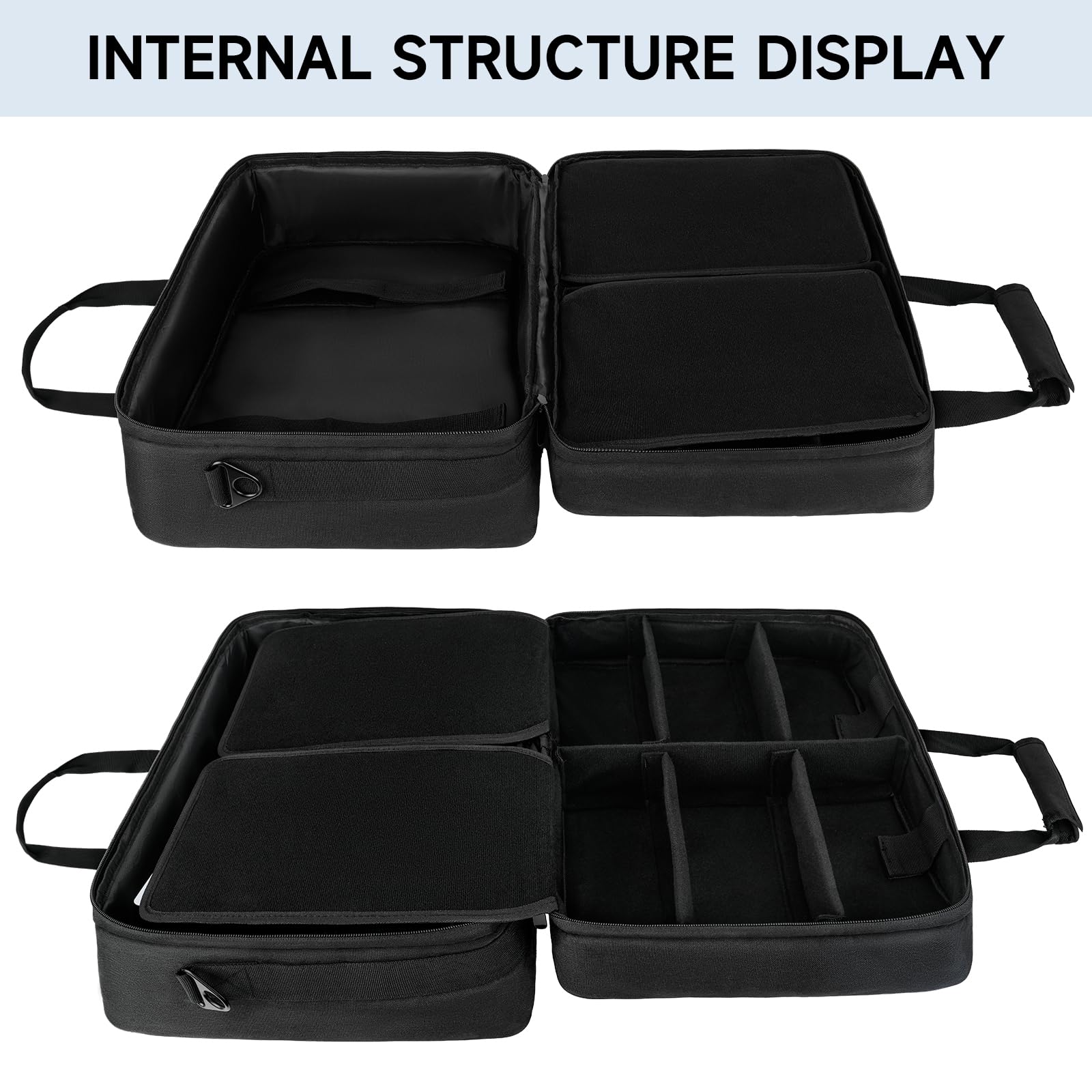 PS5/PS5 Pro/PS4 Tasche,PS5 Tragetasche Kompatibel mit Playstation 5 Konsole,PS5 Disk,Digital Edition,Konsolentasche mit Unterteilbaren Fächer für PS5 Controller,PS5-Spiele,Gaming-Headset und Zubehör