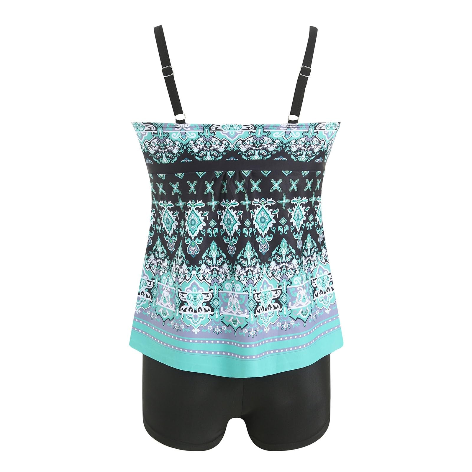 Tankini Mujer Tallas Grandes Bikini Mujer Talla Grande De Bikini Top Y Bottom con Tirantes Pantalon Bañador Mujers Traje De Baño Mujers para Playa Piscina Verano
