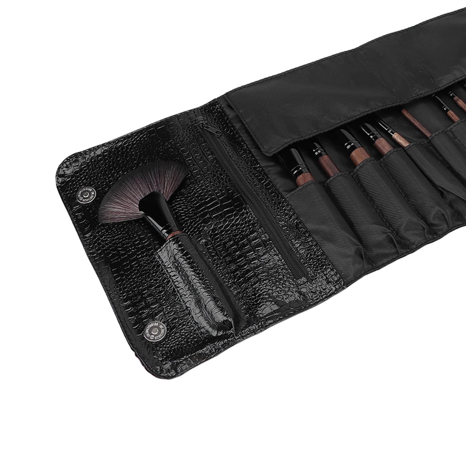 Set di 21 pennelli trucco con manico in legno, kit professionale di pennelli cosmetici per fondotinta, blush e ombretto, setole morbide con borsa di conservazione, per uso
