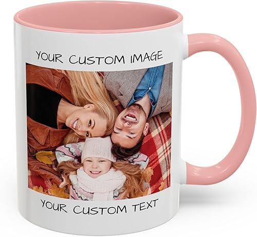 Miniatura 109 de Taza de café personalizada, regalo personalizado, taza de cerámica con foto, imágenes o texto, novedad de tazas personalizadas, perfecta para Borde