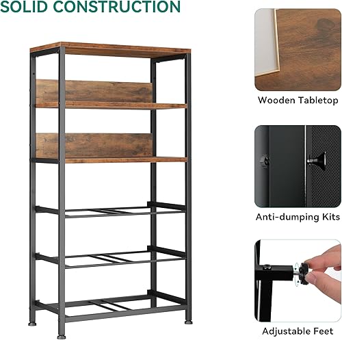 Miniatura 7 de YITAHOME Cómoda de 8 cajones para dormitorio, cajón de almacenamiento alto con estantes, organizador de almacenamiento grande, cómoda para armario,