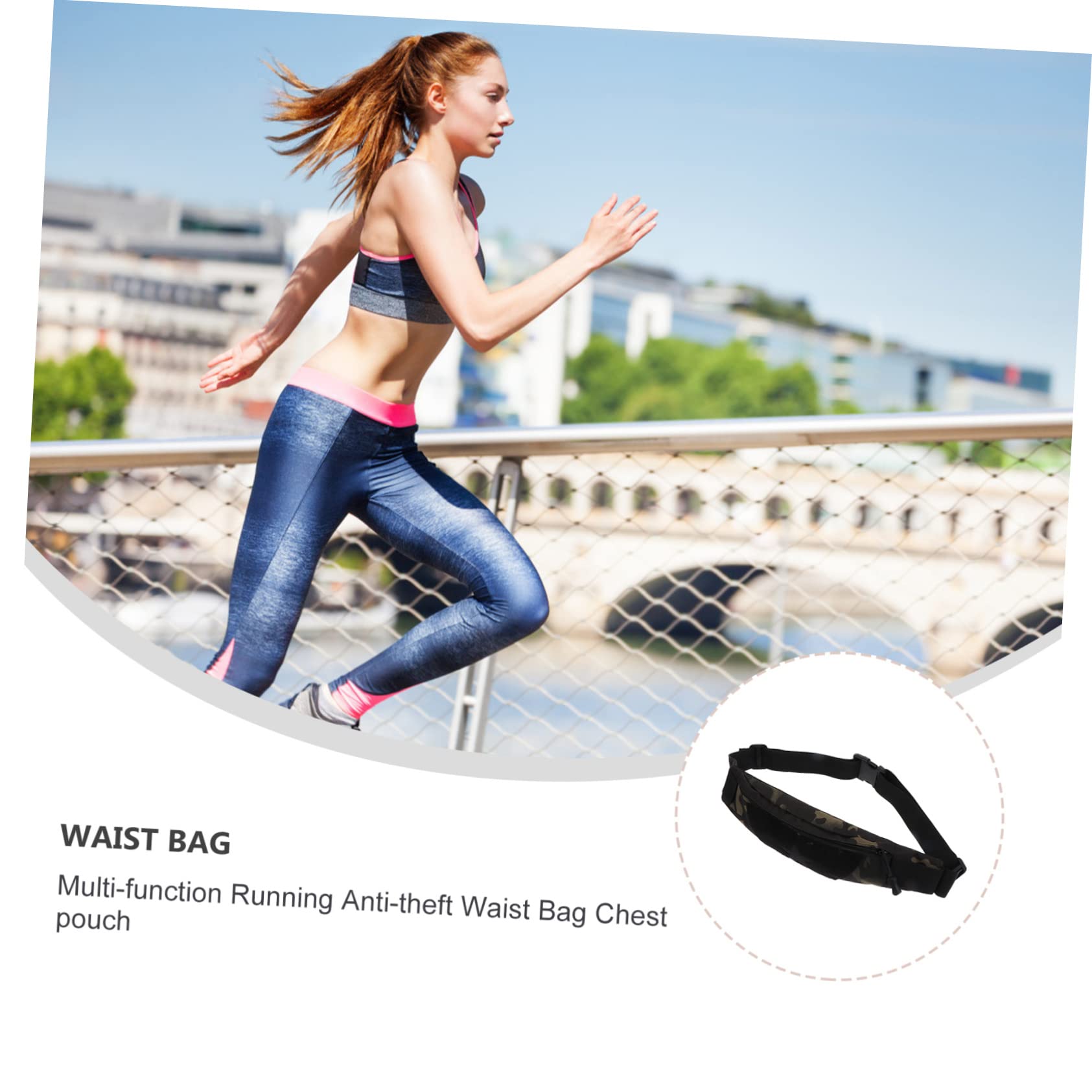 SOIMISS 2piezas Riñonera Para Hombre Bolsa De Cintura Antirrobo Para y Fanny Pack Multifuncional Para Teléfonos y Accesorios