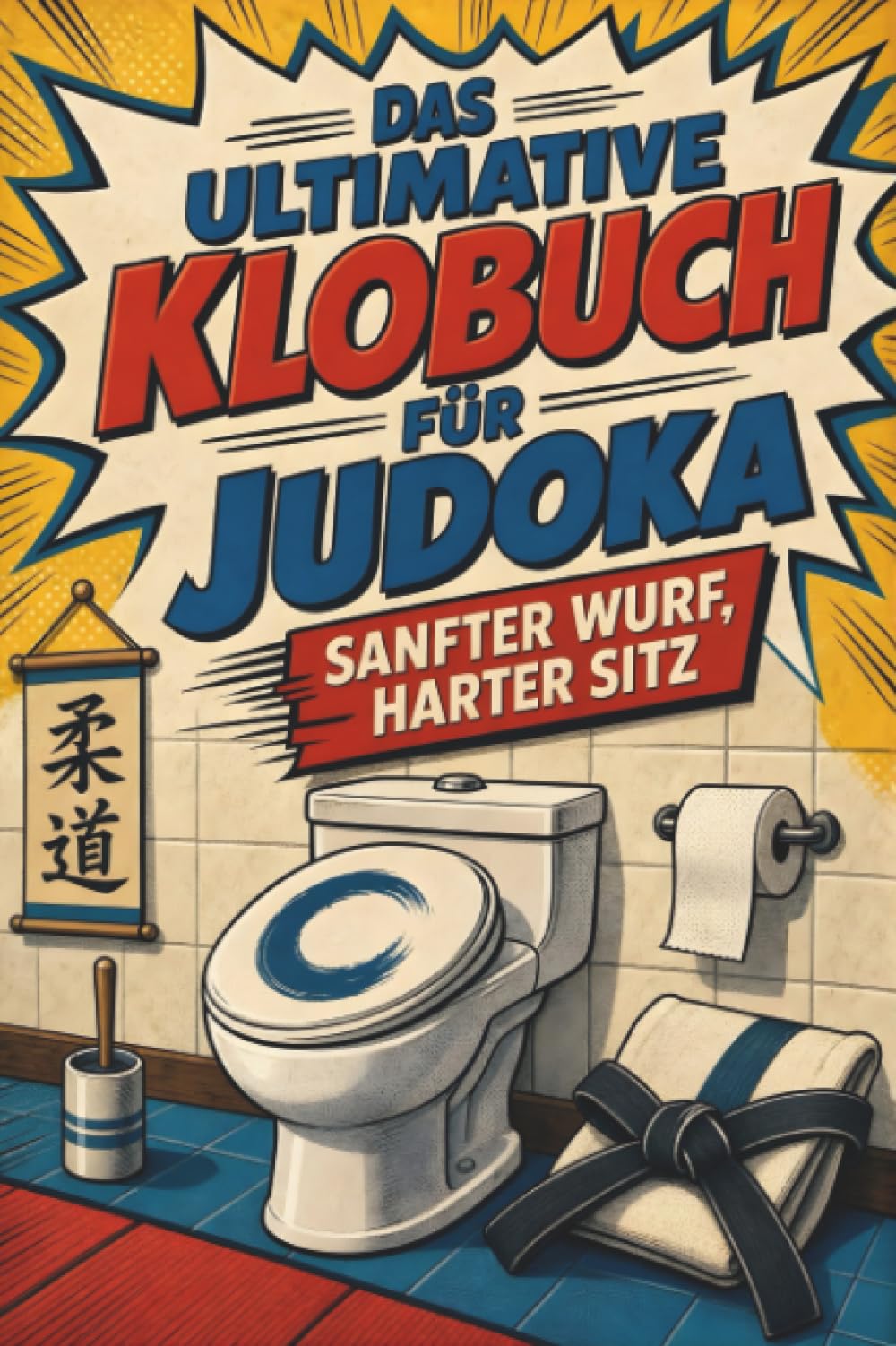 Das ultimative Klobuch für Judoka: Sanfter Wurf, harter Sitz. Lustiges Geschenk für Judokas, Ippon und Dojo-Humor
