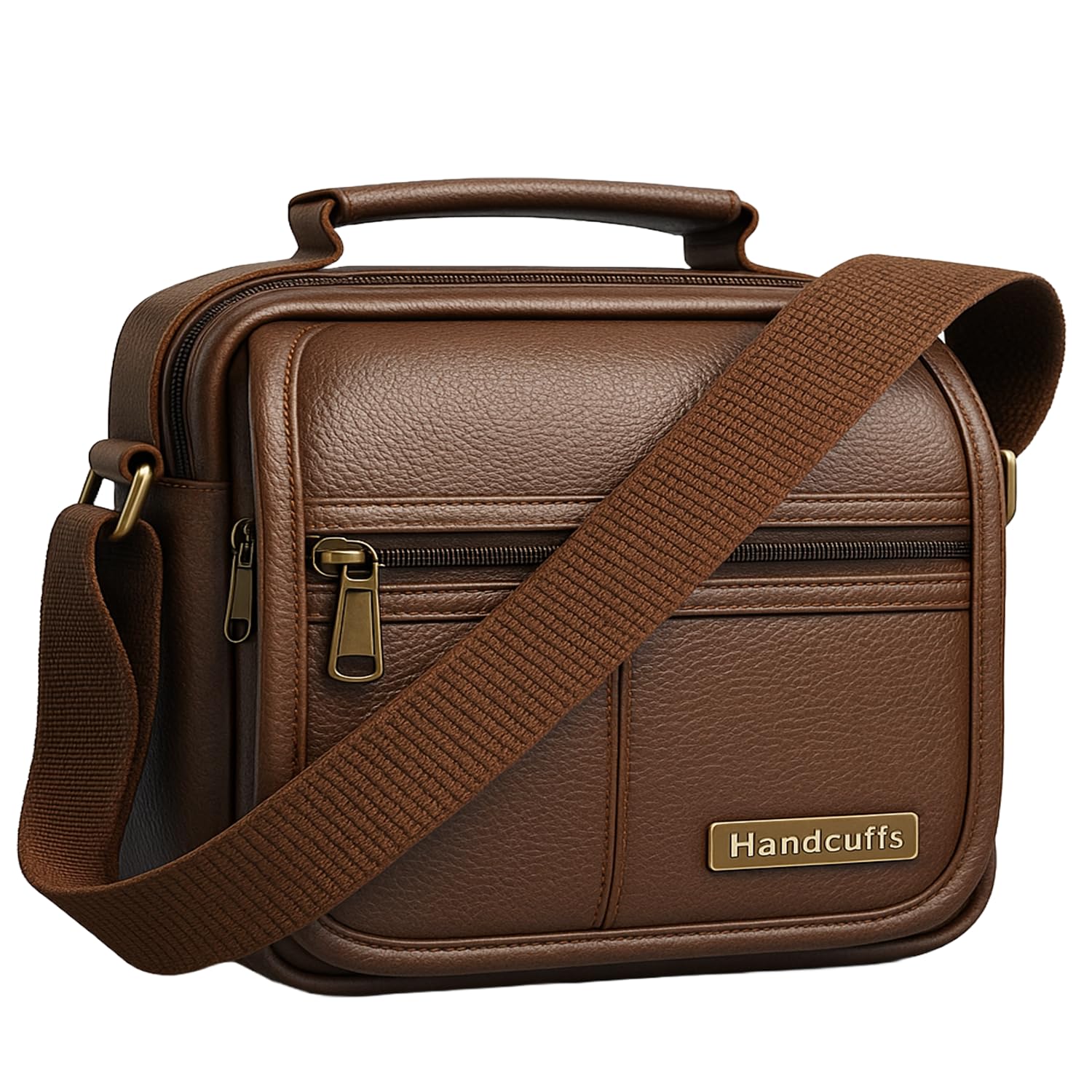 Mens Messenger Bag Leather Side Sling Shoulder Crossbody Small Slinger Mini Casual Office Travel Bags-image-46
