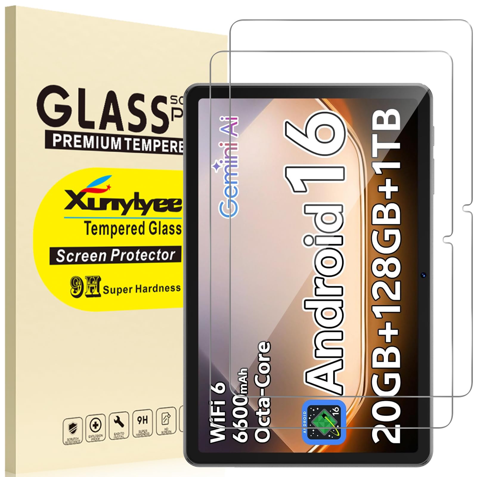 Photo 1 of XunyLyee Screen Protector for SHARECLOUD 10.1 inch Android Tablet