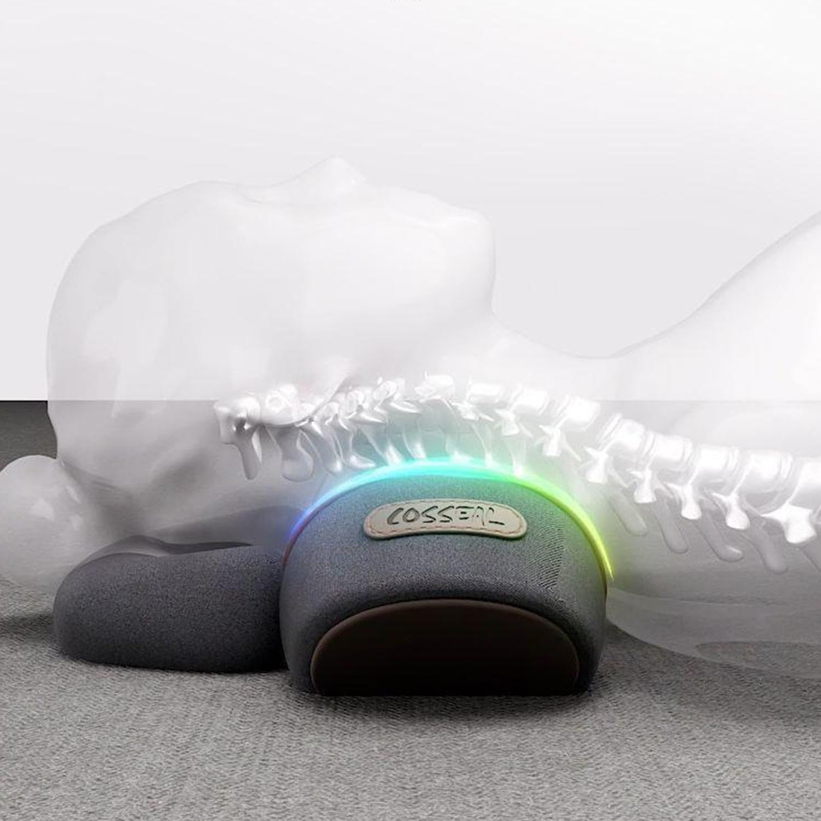 Fisiorest Massaggiatore per Il Collo 3 In1,Massaggiatore per Impastare per Testa Spalle Collo,Massaggio Profondo Rilassamento,con Calore&Trazione per Aiutare Dormire,Alleviare Dolore Muscolare&Tension