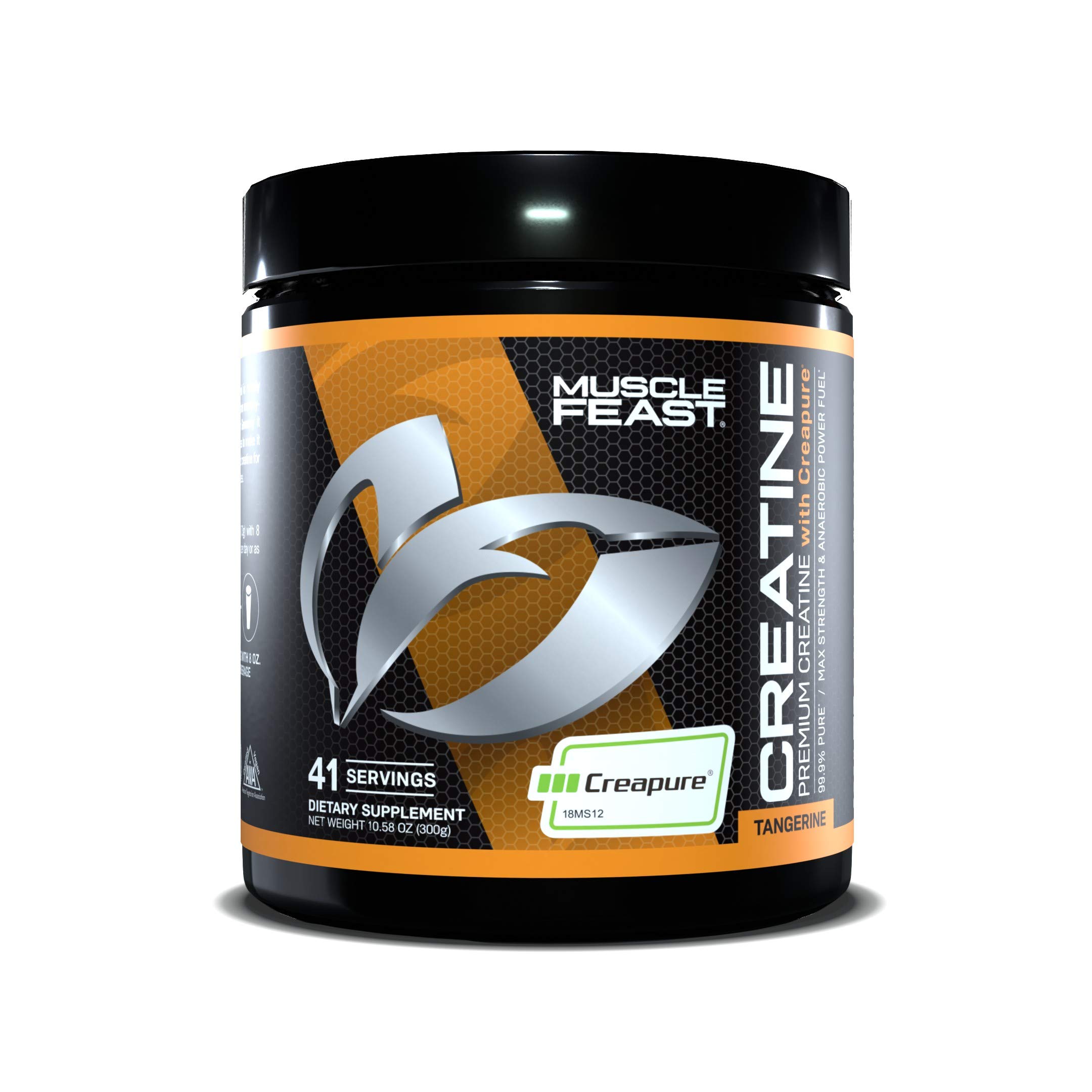 Muscle Feast Creapure Creatine Monohydrate Powder | 5400Mg of Premium 100% Pure German Creatine Per Serving | Vegan, Keto,...