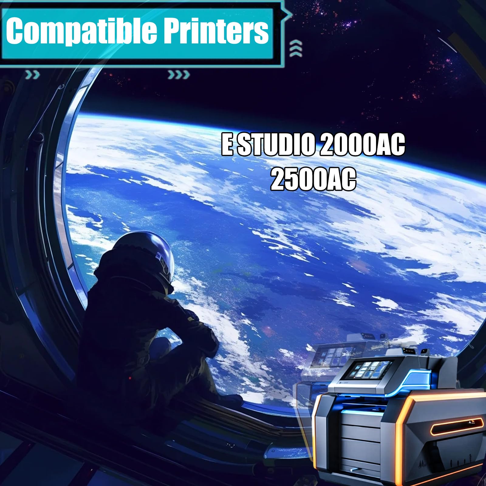 LSSF Replacement Parts Fuser Unit 2000AC (110V) Compatible with Toshiba E Studio 2000AC 2500AC Printers, Contains Chip and Clear Printing (2-Pack Black)